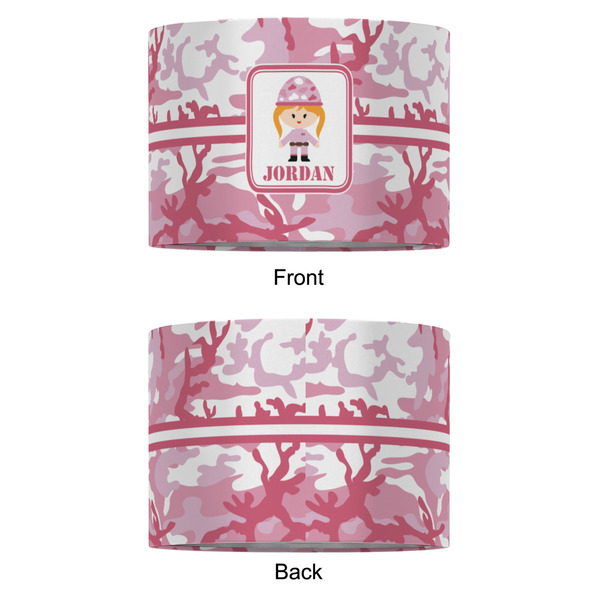 Pink Camo 16" Drum Lampshade - APPROVAL (Fabric)