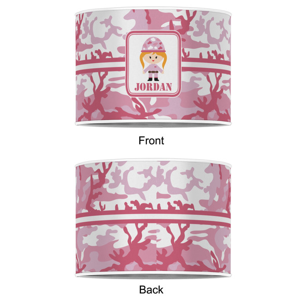 Pink Camo 16" Drum Lampshade - APPROVAL (Poly Film)