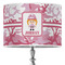 Pink Camo 16" Drum Lampshade - ON STAND (Poly Film)
