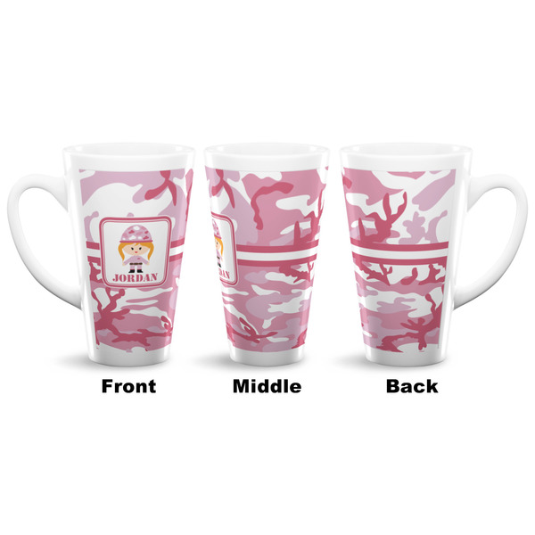 Pink Camo 16 Oz Latte Mug - Approval
