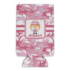 Pink Camo Can Cooler (Personalized)