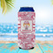 Pink Camo 16oz Can Sleeve - LIFESTYLE
