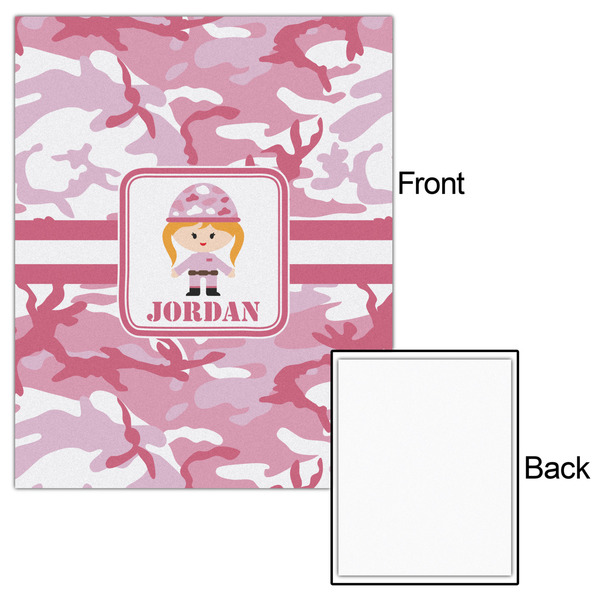 Pink Camo 16x20 - Matte Poster - Front & Back