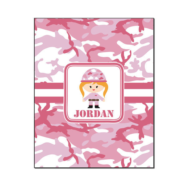 Custom Pink Camo Wood Print - 16x20 (Personalized)