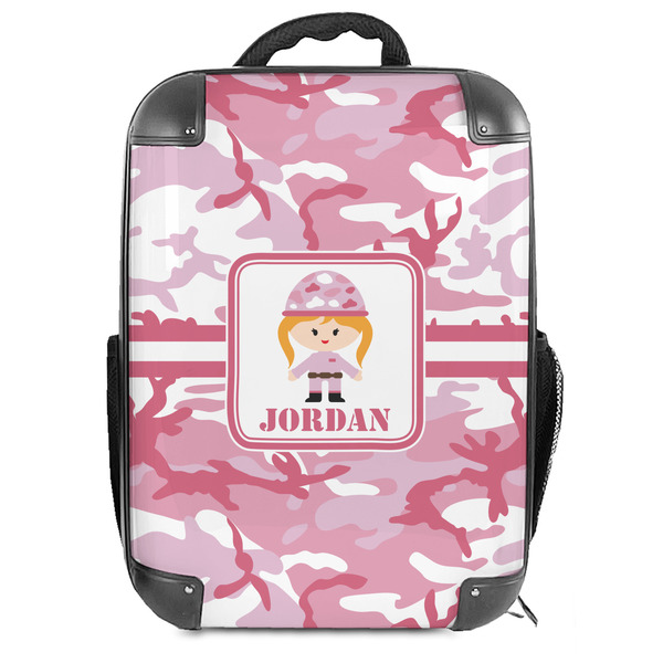 Custom Pink Camo Hard Shell Backpack (Personalized)