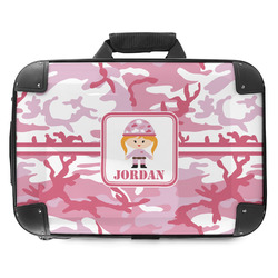 Pink Camo Hard Shell Briefcase - 18" (Personalized)