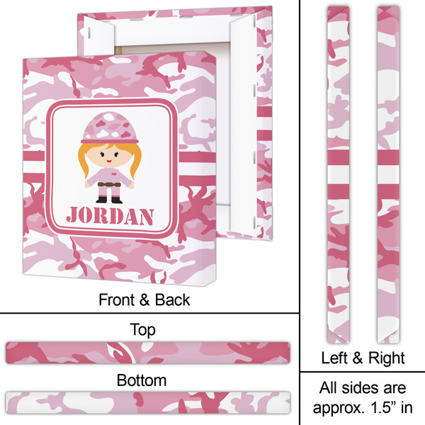 Pink Camo 20x24 - Canvas Print - Approval