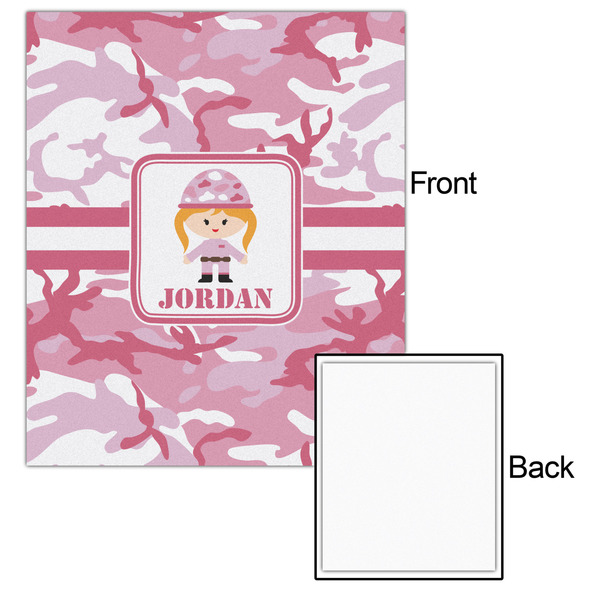 Pink Camo 20x24 - Matte Poster - Front & Back