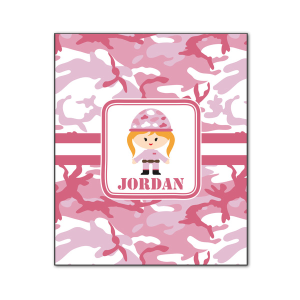 Pink Camo 20x24 Wood Print - Front View