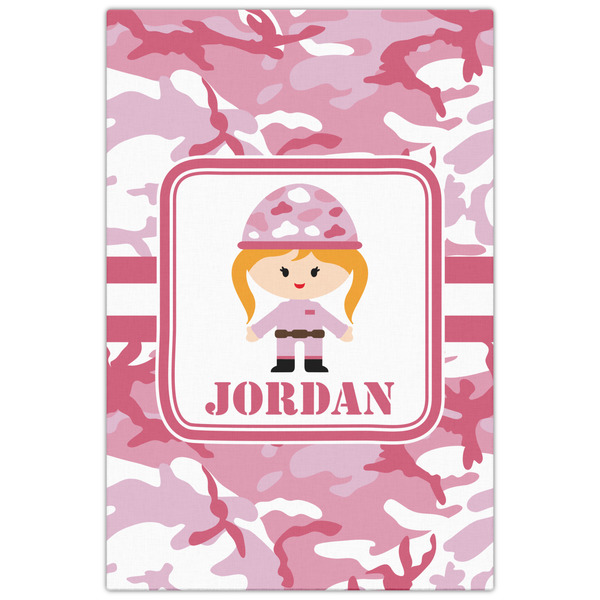 Pink Camo 20x30 - Canvas Print - Front View