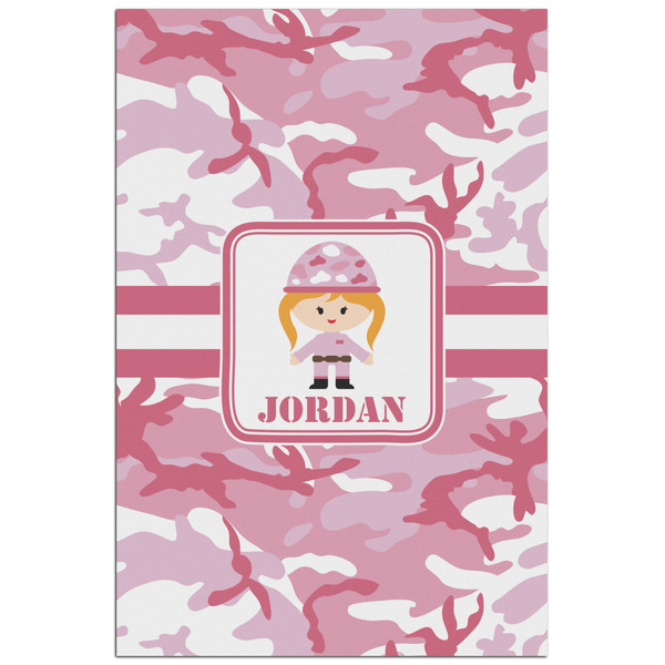 Custom Pink Camo Poster - Matte - 24x36 (Personalized)