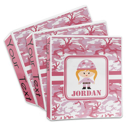 Pink Camo 3-Ring Binder (Personalized)