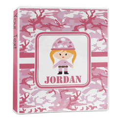 Pink Camo 3-Ring Binder - 1 inch (Personalized)