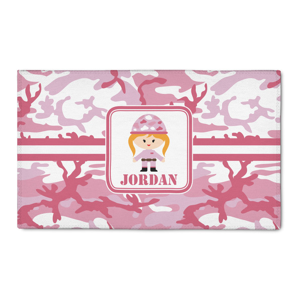 Custom Pink Camo 3' x 5' Indoor Area Rug (Personalized)