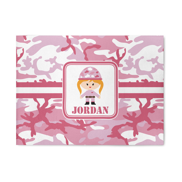 Custom Pink Camo Area Rug (Personalized)