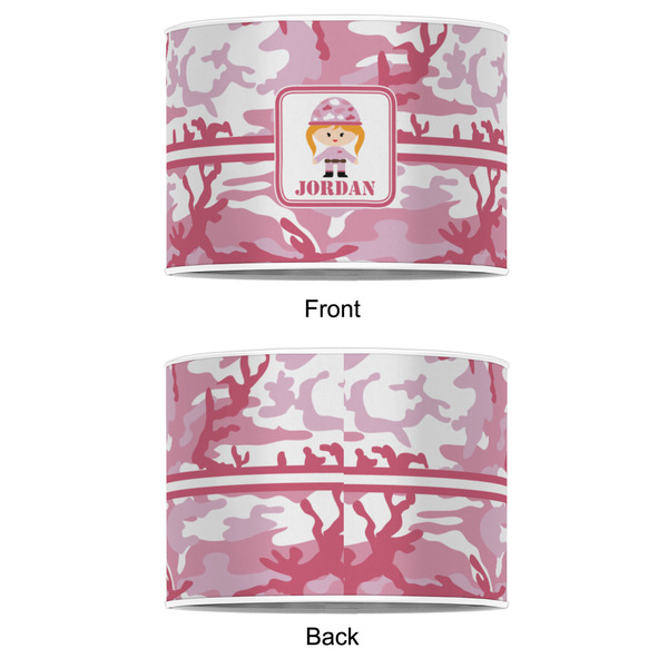 Pink Camo 8" Drum Lampshade - APPROVAL (Poly Film)