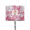 Pink Camo 8" Drum Lampshade - ON STAND (Fabric)