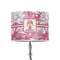 Pink Camo 8" Drum Lampshade - ON STAND (Poly Film)