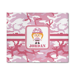 Pink Camo 8' x 10' Patio Rug (Personalized)