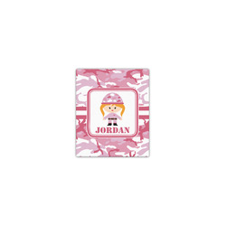 Pink Camo Canvas Print - 8x10 (Personalized)