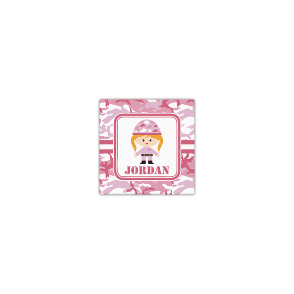 Pink Camo 8x8 - Canvas Print - Front View