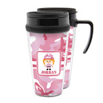 Pink Camo Acrylic Travel Mug (Personalized)