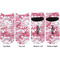 Pink Camo Adult Ankle Socks - Double Pair - Front and Back - Apvl