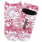 Pink Camo Adult Ankle Socks - Single Pair - Front and Back