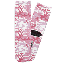 Pink Camo Adult Crew Socks