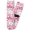 Pink Camo Adult Crew Socks - Single Pair - Front and Back