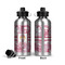 Pink Camo Aluminum Water Bottle - Front and Back