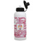 Pink Camo Aluminum Water Bottle - White Front