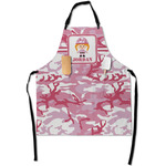 Pink Camo Apron With Pockets w/ Name or Text