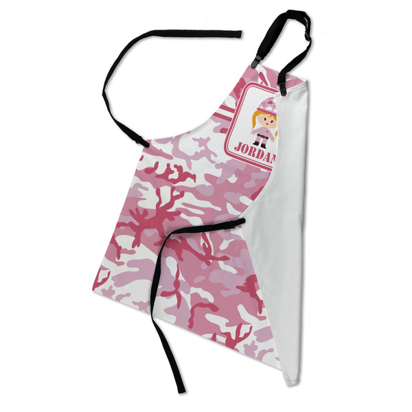 Pink Camo Apron - Folded