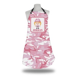 Pink Camo Apron w/ Name or Text