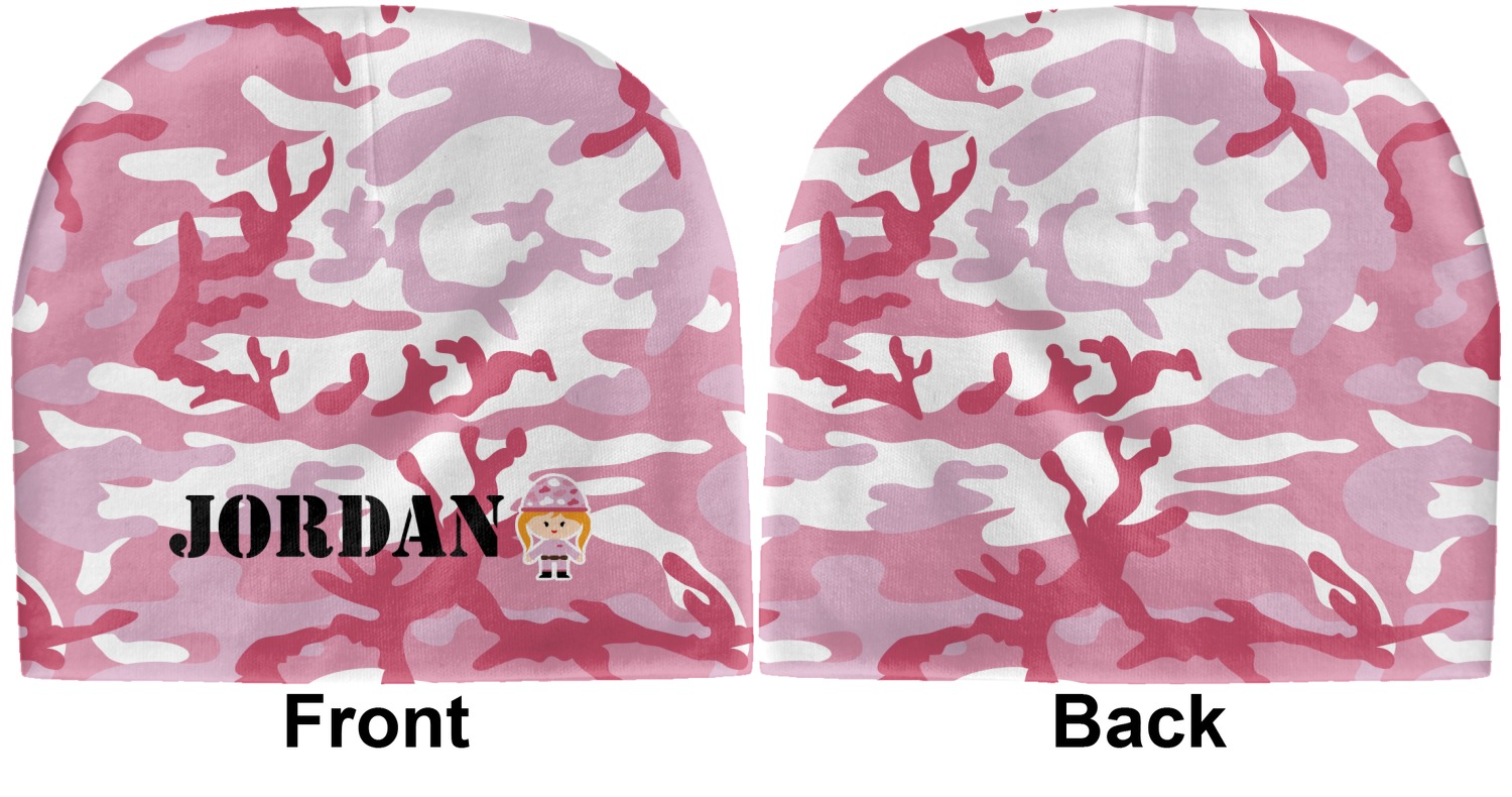 Custom Pink Camo Baby Hat (Beanie) (Personalized) YouCustomizeIt