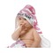 Pink Camo Baby Hooded Towel on Child