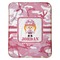 Pink Camo Baby Sherpa Blanket - Flat