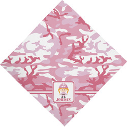 Pink Camo Dog Bandana Scarf w/ Name or Text