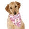 Pink Camo Dog Bandana Scarf w/ Name or Text