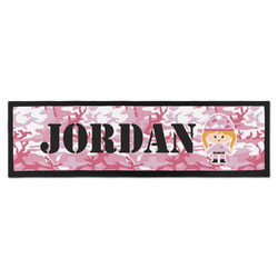 Pink Camo Bar Mat (Personalized)