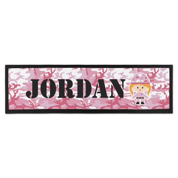 Custom Pink Camo Bar Mat (Personalized)