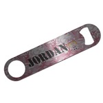Pink Camo Bar Bottle Opener - Silver w/ Name or Text