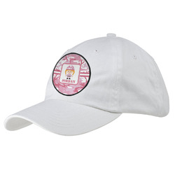 Pink Camo Baseball Cap - White (Personalized)
