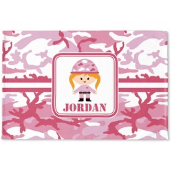 Pink Camo Woven Mat (Personalized)