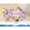 Pink Camo Beach Towel Lifestyle