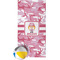 Pink Camo Beach Towel w/ Beach Ball