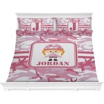Pink Camo Comforter Set - King (Personalized)