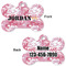 Pink Camo Bone Shaped Dog ID Tag - Large - Approval