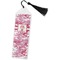 Pink Camo Bookmark with tassel - Flat